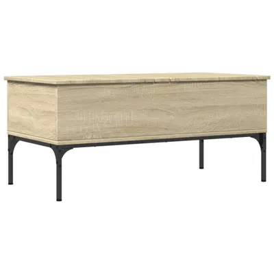 Produktbild von Couchtisch Sonoma-Eiche 100x50x45 cm Holzwerkstoff und Metall