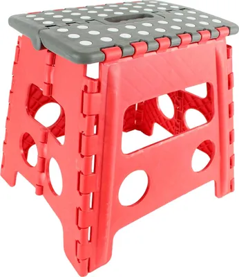 Produktbild von Zusammenklappbarer Tritthocker - rot - 32 x 36 cm - Haushaltshocker