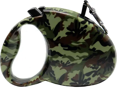 Produktbild von Hundeleine flexibel, automatik Laufleine Rollleine, 5 Meter für 20 Kg, Camouflage
