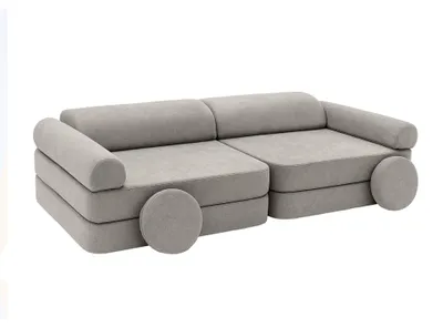 Image de Canapé enfant modulable doux velours