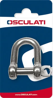 Productafbeelding van RVS D-sluiting AISI 316, 10 mm (verkocht per stuk). Osculati 08.331.10