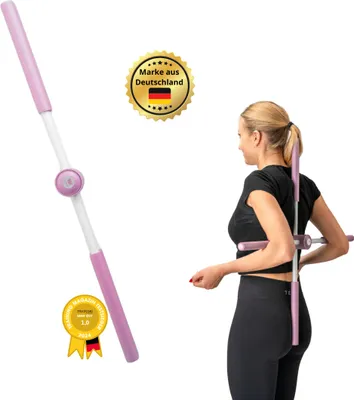 Produktbild von Winch Rückenstabilisator Yoga Stick für eine bessere Körperhaltung, für Haltungskorrektur, Yoga, Pilates, Reha & Rückentraining(Rosa)