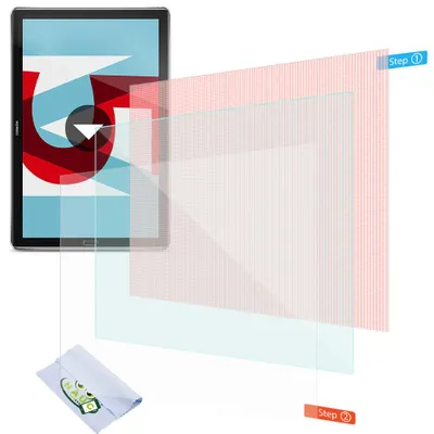 Produktbild von 2x Displayschutzfolie Huawei MediaPad T5 10.1 Schutzfolie Uni Displayfolie Folie