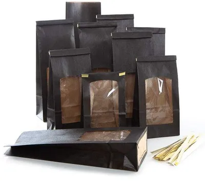 Obrázok produktu pre Plastové kelímky – čierne s okienkom – 10,5 x 6,5 x 31 cm