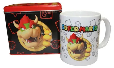 Productafbeelding van Nintendo Super Mario Bros. Bowser mok + spaarbox set