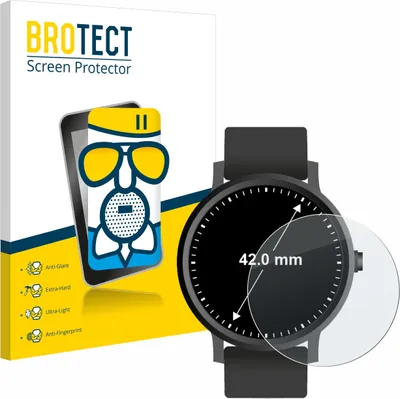 Produktbild von BROTECT Entspiegelungs Schutzglas für Armbanduhren (Kreisrund, ø: 42 mm) Schutzfolie Panzer Folie Glas Display Schutz matt
