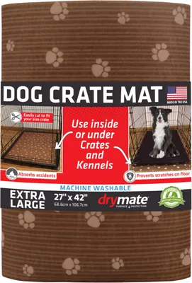 Productafbeelding van Drymate hondenbox-mat, absorbeert urine, waterdicht, antislip, wasbaar, geschikt voor puppy's