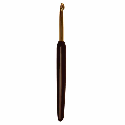 Produktbild von KnitPro Häkelnadel Aluminium Schwarz 4,0mm