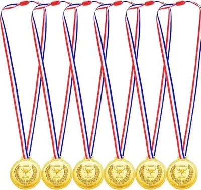 Productafbeelding van Gouden Medailles voor Kinderverjaardag - 6 Stuks