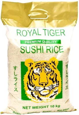 Produktbild von Royal Tiger | Sushi-reis - 10 Kg - Klebreis - Asiatische Küche - Keine Allergene