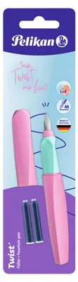 Produktbild von Pelikan Twist P457, Lila, Kartuschenfüllsystem, Edelstahl, Medium, Beidhändig, Sichtverpackung