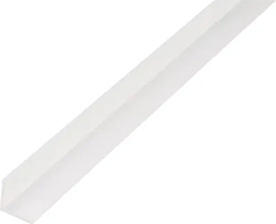 Zdjęcie produktu dla Alberts 479251 Profil kątowy, tworzywo sztuczne, biały, 1000 x 25 x 25 mm