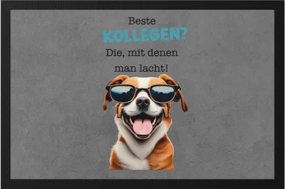 Produktbild von Beste Kollegen? Die mit denen man lacht Fußmatte Abschied Kollege Verabschiedung Jobwechsel