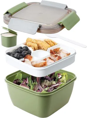 Produktbild von Saladebox 1500ml für Schule und Arbeit