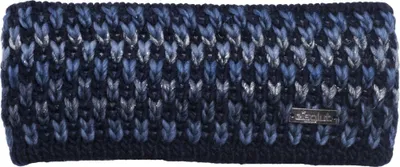 Eisglut Balbinal Strick-Stirnband Lurex in blau