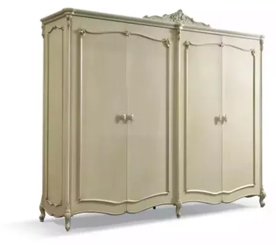 Produktbild von Kleiderschrank Holzschrank Schrank Schlafzimmer Möbel Holz Beige Neu