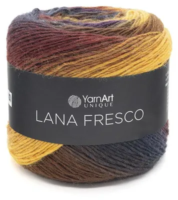 Produktbild von YarnArt Lana Fresco Wolle 100% Natur 100g 380m Multicolor