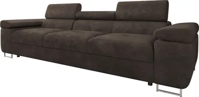 Produktbild von MIRJAN24 Sofa Torezio 3, Couch mit Einstellbare Kopfstützen, 3-Sitzer, Wohnzimmer, 263x102x70-90 cm (Farbe: Lumo 40)