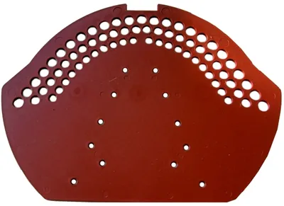 Produktbild von First-Endscheibe Pvc Ziegelrot / Pck a 2 Stück