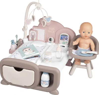 Produktbild von Smoby Baby Nurse Cocoon Puppen-Spielzimmer 3-in-1 mit Puppe