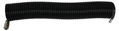 Immagine prodotto di Stanley Tubo a Spirale per Aria Compressa 166005XSTN - PVC Nero, Ø 6x8 mm, 5 m, 10 Bar, Attacco Rapido