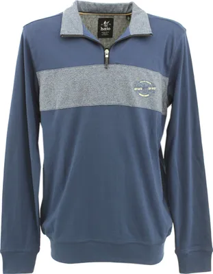 Produktbild von 31068 Hajo, ,  Herren Troyer Pullover Pulli, Microfaser , blue, 3XL