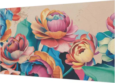 Produktbild von Selbstklebende Fototapete - Wandbilder für Wohnzimmer - 416x254 - Dekorative Wandfolie - Modernes Design für Wanddekoration - Tapeten für Innenräume - Florale Harmonie