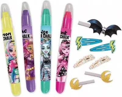 Zdjęcie produktu dla Monster High kreda do włosów zestaw