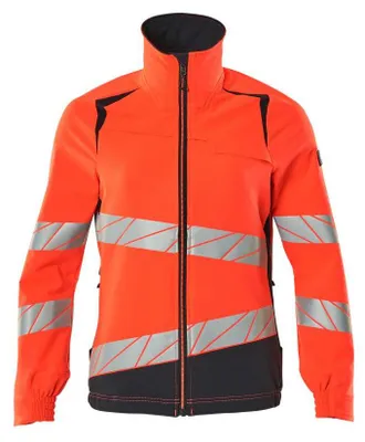 Produktbild von MASCOT® Jacke, Damen, ULTIMATE STRETCH Arbeitsjacke Größe 5XL, Hi-vis rot/schwarzblau | Packung (1 Stück)