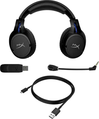 Immagine prodotto di HyperX Cloud Flight - Wireless Gaming Headset Black-Blue - PS5-PS4 Auricolare Con cavo e senza cavo A Padiglione Giocare