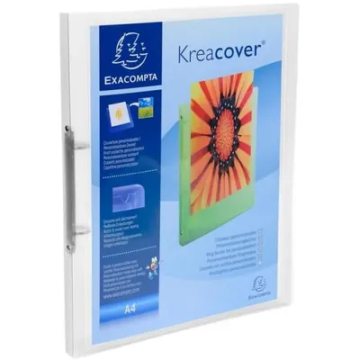 Produktbild von Exacompta Ringhefter 2 Ringe Rückenbreite 20 mm DIN A4 Kreacover Transparent