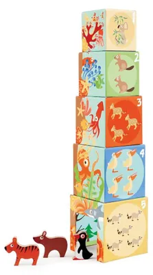 Image de SCRATCH Tour d'empilage - Animaux du monde