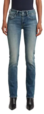 Produktbild von G-STAR Women's Midge Saddle Straight Jeans, Blue, 26W x 28L