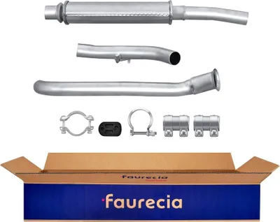Produktbild von HELLA 8LC 366 024-931 Mittelschalldämpfer Schalldämpfer passend für PEUGEOT 106 II Schrägheck (1A, 1C) 106 II Kasten / Schrägheck (1S) für CITROËN