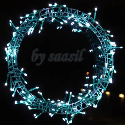Produktbild von Economic Lighting LED Lichtkranz Weihnachten Türkranz Wandkranz Ø40 festverbaut Grün