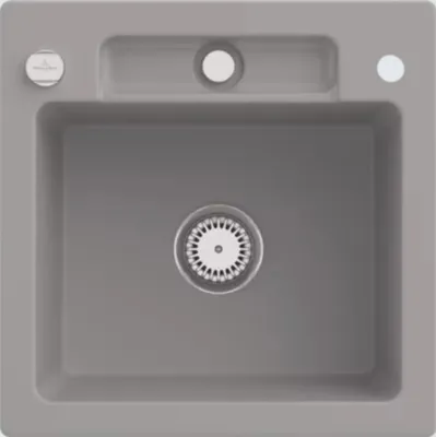 Produktbild von Villeroy & Boch Keramikspüle 334502KD, Siluet 50 S Einbauspüle - inkl.