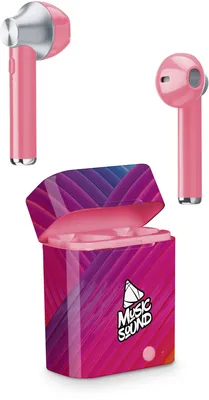 Obrázek produktu pro Music Sound BTMSTWS4, True Wireless Stereo (TWS), Hovory/hudba, Sluchátka s mikrofonem, Růžová
