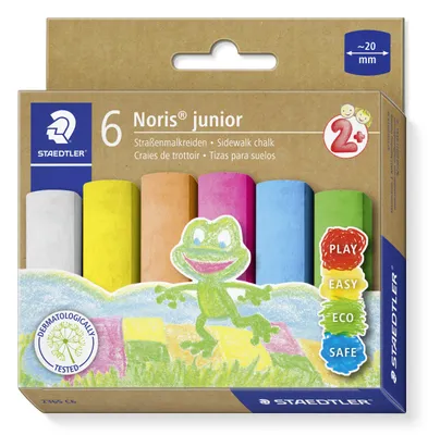 Immagine prodotto di STAEDTLER® 2365 C6 Gessetti per disegnare per strada Noris junior, confezione da 6