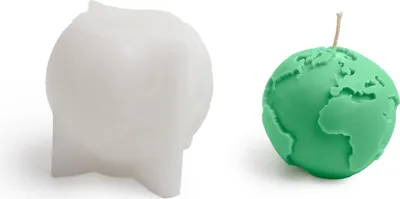 Produktbild von Silikon-Kerzenform, Kugelform, 7,3 x 8,4 cm