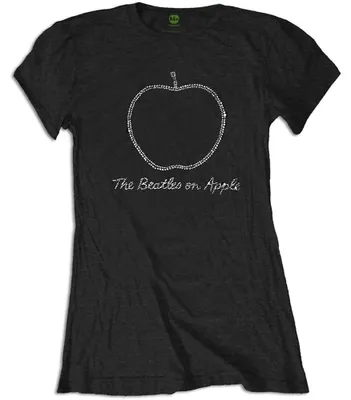 Produktbild von The Beatles On Apple Crystals (Embellished) Black S Damen T-Shirt