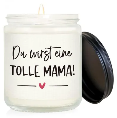 Produktbild von Duftkerze für werdende Mamas Sojawachs 7 cm x 8.6 cm 35 Stunden Brenndauer