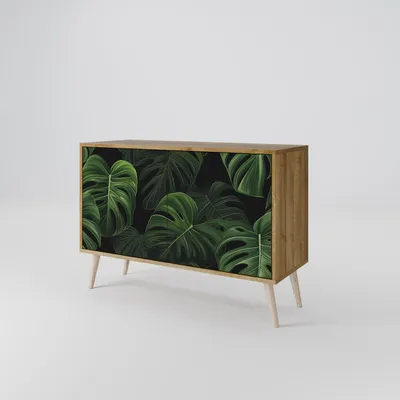 Produktbild von Spacerebels Kommode mit 2 Türen - Sideboard Komodenschrank - Highboard - Kleiderschrank Möbel - Wohnzimmer Schlafzimmer - 57,5×111×42 (HxBxT)