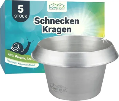 Produktbild von HomeBugProtect 5x Wiederverwendbarer Schneckenkragen aus galvanisiertem Metall