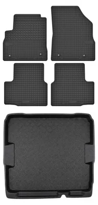 Produktbild von Gummimatten + Kofferraumwanne für Opel Astra K 2015-2022 (Schrägheck, 5-Türer) – Schwarz, passgenau – Wielganizator
