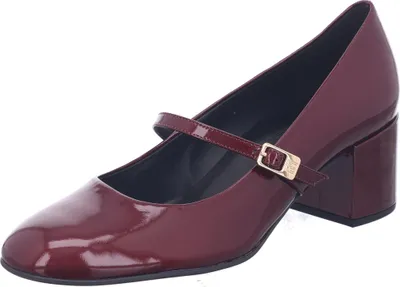 Produktbild von Högl Pumps Mary Jane mit Blockabsatz aus Softlack in Bordo, 55mm Absatzhöhe
