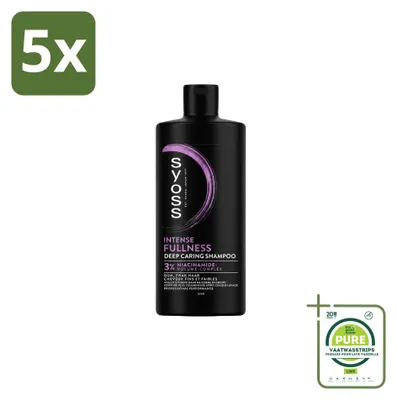Produktbild von 5 x Syoss Intense Fullness Shampoo - 440 ml - Großpackung - 5 Stücke