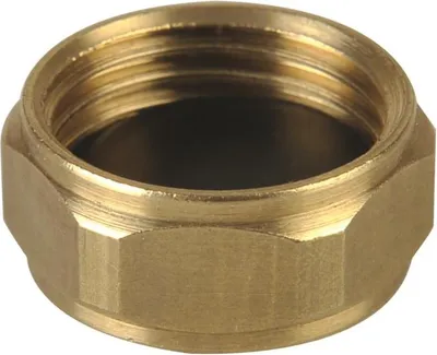 Produktbild von Messing Fitting Gewindefitting Endkappe IG 3/4" mit Flachdichtung Gummi