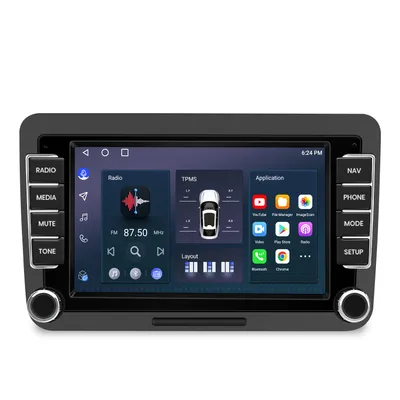 Produktbild von Android Radio 32GB für VW Golf 5/6 Polo 6r Tiguan Touran Multivan T5 Navi Carplay Bluetooth RDS WIFI DSP GPS