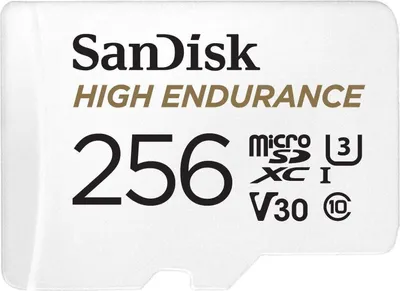 Produktbild von Karta SD MicroSD 256GB SanDisk High Endurance inkl. Adapter