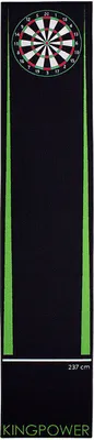 Produktbild von Kingpower Dartteppich mit Abwurflinie, Dart Zubehör mit Motiv, Dartmatte mit Oche, pflegeleichter Teppich rutschfest , Auswahl:Design 7 - 290 x 60 cm